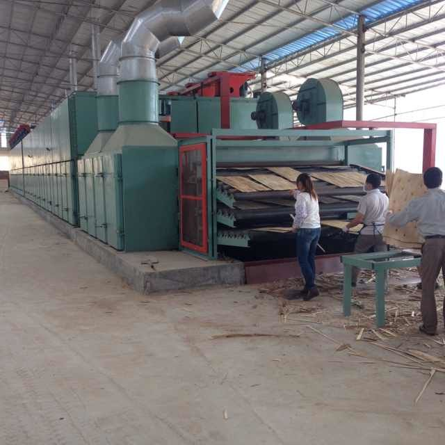 Máquina de secado de chapa de núcleo tipo rodillo para secador de madera contrachapada
