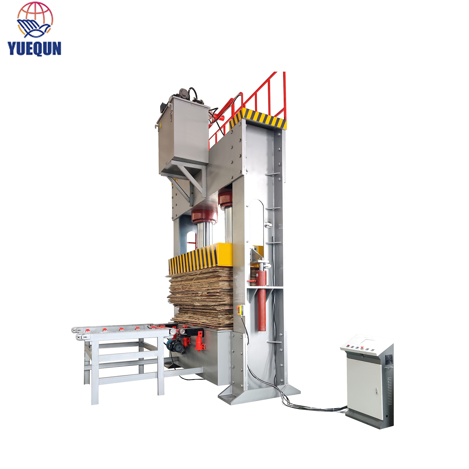 Máquina de prensado en frío de chapa de madera de 400 toneladas para línea de producción de madera contrachapada